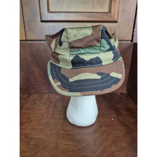 Woodland camo utility cap - woodland,